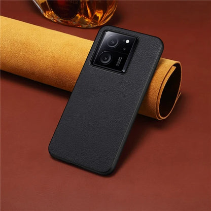 For Xiaomi 13T / 13T Pro / Redmi K60 Ultra Shockproof Case Calf Texture Leather Coating Phone Shell