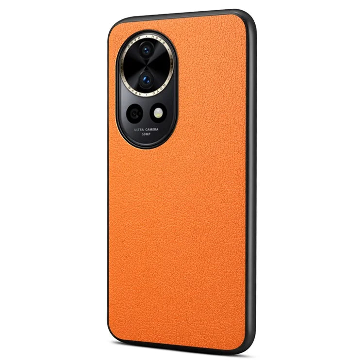 For Huawei nova 12 Pro 5G Case Shock Absorbing Calf Texture Phone Protective Cover