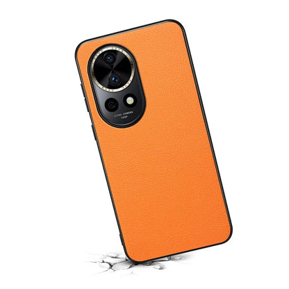 For Huawei nova 12 Pro 5G Case Shock Absorbing Calf Texture Phone Protective Cover