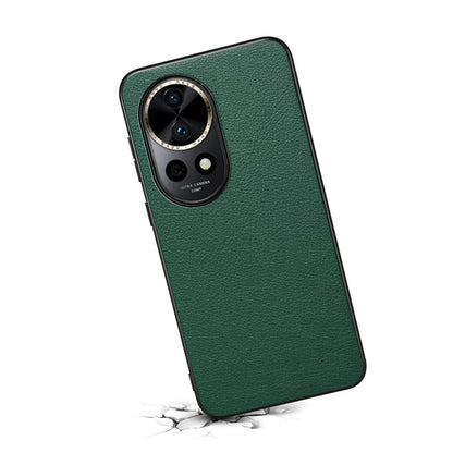 For Huawei nova 12 Pro 5G Case Shock Absorbing Calf Texture Phone Protective Cover