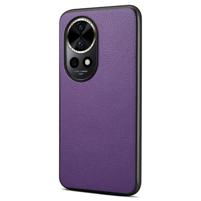 For Huawei nova 12 Pro 5G Case Shock Absorbing Calf Texture Phone Protective Cover