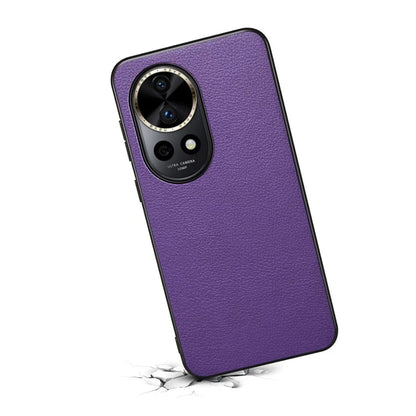 For Huawei nova 12 Pro 5G Case Shock Absorbing Calf Texture Phone Protective Cover