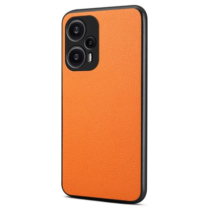 For Xiaomi Redmi Note 12 Turbo / Poco F5 5G Case Anti-Scratch Calf Texture Leather Shell