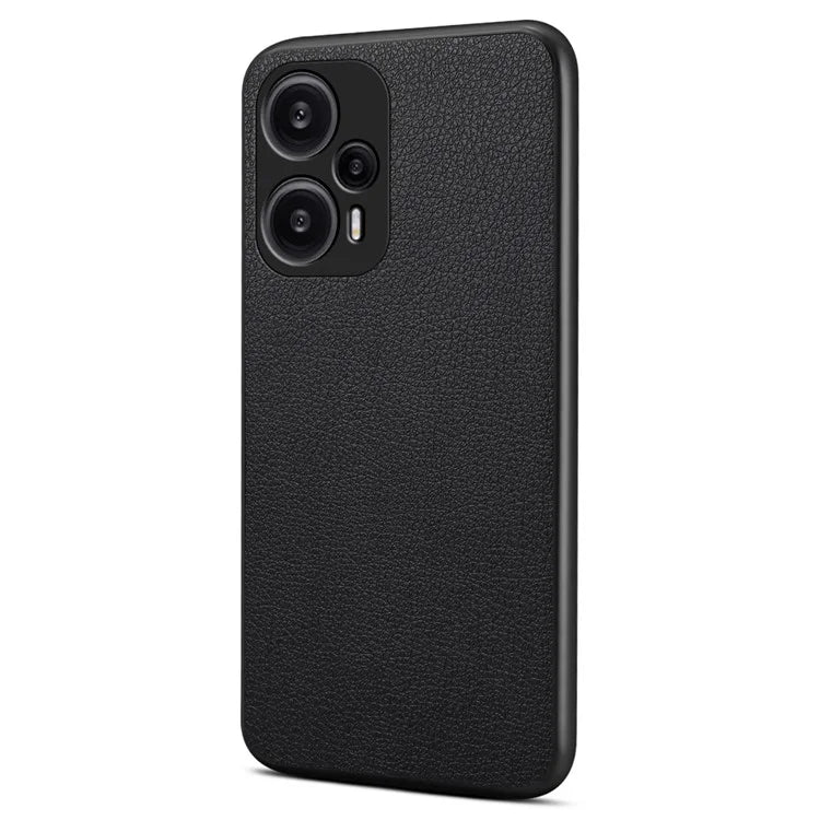 For Xiaomi Redmi Note 12 Turbo / Poco F5 5G Case Anti-Scratch Calf Texture Leather Shell