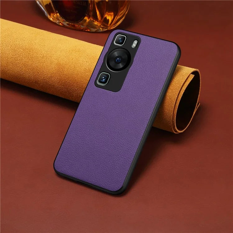 For Huawei P60 / P60 Pro Case PU+PC+TPU Hybrid Drop-resistant Mobile Phone Protector
