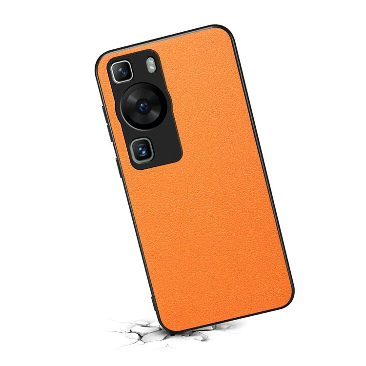 For Huawei P60 / P60 Pro Case PU+PC+TPU Hybrid Drop-resistant Mobile Phone Protector
