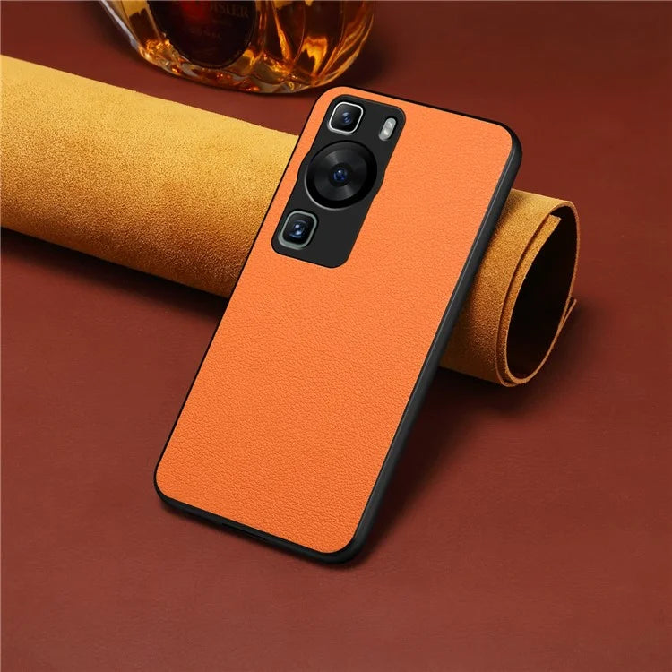 For Huawei P60 / P60 Pro Case PU+PC+TPU Hybrid Drop-resistant Mobile Phone Protector