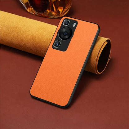 For Huawei P60 / P60 Pro Case PU+PC+TPU Hybrid Drop-resistant Mobile Phone Protector