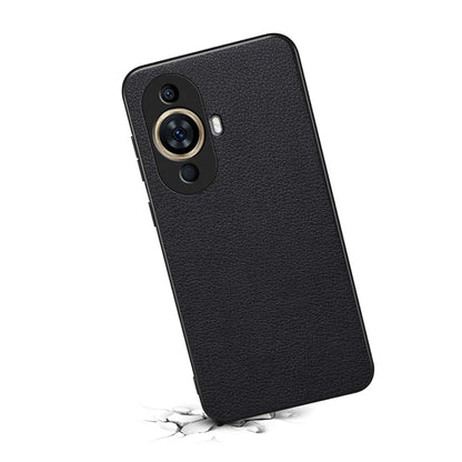For Huawei nova 11 Case Scratch-Resistant PU+PC+TPU Hybrid Phone Cover