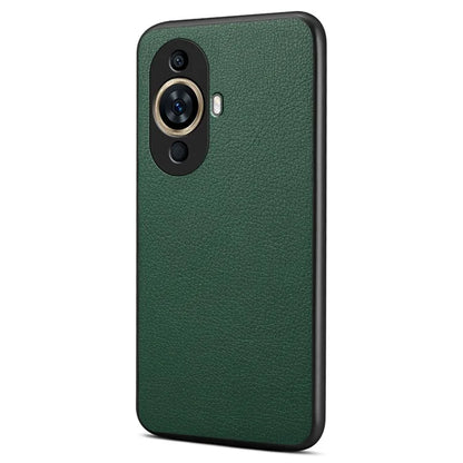 For Huawei nova 11 Case Scratch-Resistant PU+PC+TPU Hybrid Phone Cover