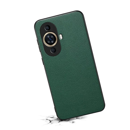 For Huawei nova 11 Case Scratch-Resistant PU+PC+TPU Hybrid Phone Cover