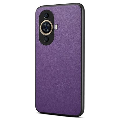 For Huawei nova 11 Case Scratch-Resistant PU+PC+TPU Hybrid Phone Cover