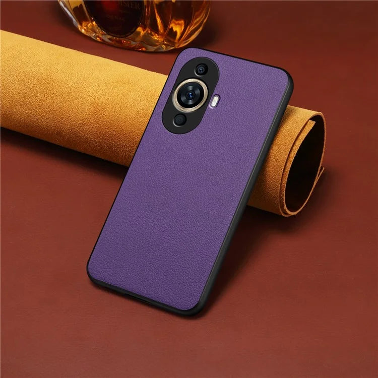 For Huawei nova 11 Case Scratch-Resistant PU+PC+TPU Hybrid Phone Cover