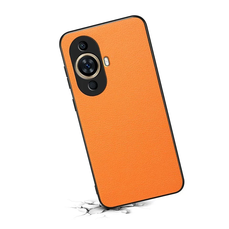 For Huawei nova 11 Case Scratch-Resistant PU+PC+TPU Hybrid Phone Cover