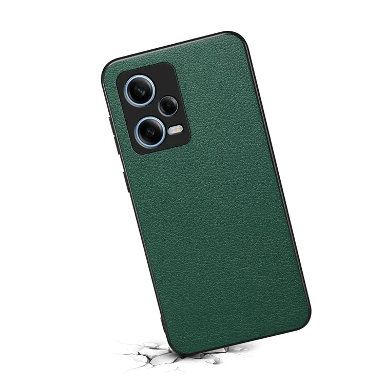 For Xiaomi Redmi Note 12 Pro 5G / Poco X5 Pro 5G / 12 Pro Speed 5G Slim Case Leather+PC+TPU Phone Cover