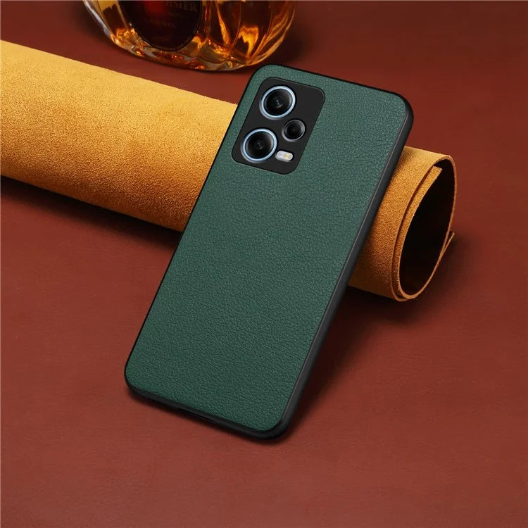 For Xiaomi Redmi Note 12 Pro 5G / Poco X5 Pro 5G / 12 Pro Speed 5G Slim Case Leather+PC+TPU Phone Cover