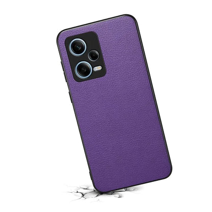 For Xiaomi Redmi Note 12 Pro 5G / Poco X5 Pro 5G / 12 Pro Speed 5G Slim Case Leather+PC+TPU Phone Cover