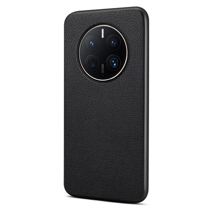 For Huawei Mate 50 Pro 4G Case Leather Coated PC+TPU Protective Phone Cover