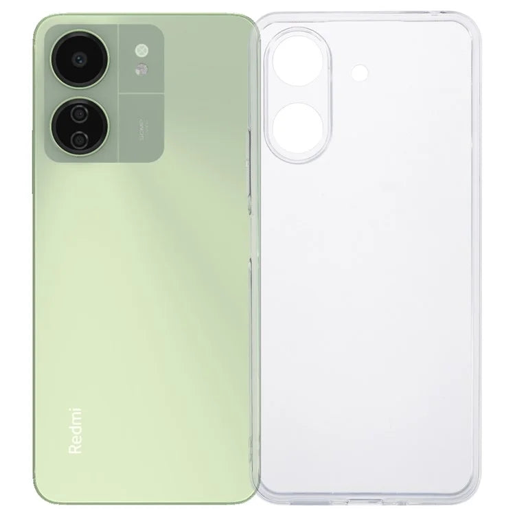 For Xiaomi Redmi 13C 4G / Poco C65 4G Case Watermark-free 2.0mm Clear Phone TPU Cover