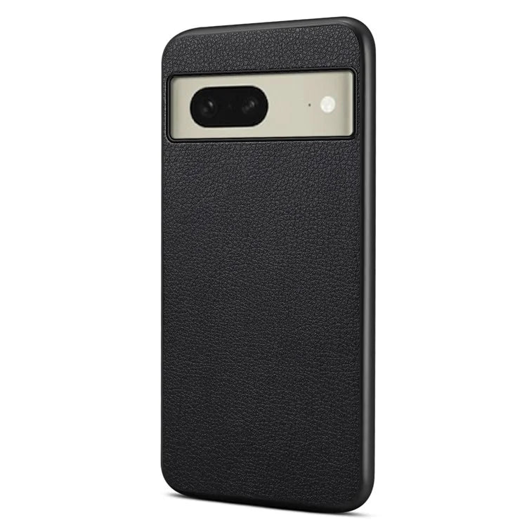 For Google Pixel 8a Case Calf Texture PU Leather Coated PC+TPU Phone Cover