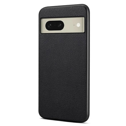For Google Pixel 8a Case Calf Texture PU Leather Coated PC+TPU Phone Cover
