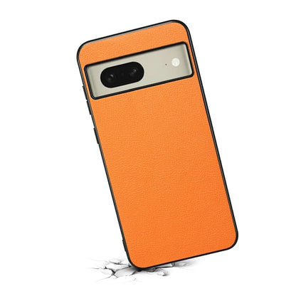For Google Pixel 8a Case Calf Texture PU Leather Coated PC+TPU Phone Cover