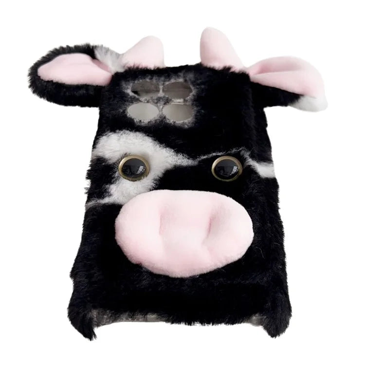 For Xiaomi Poco F6 Pro 5G / Redmi K70 5G / K70 Pro 5G TPU Case Cute Stylish Cows Ear Furry Phone Shell