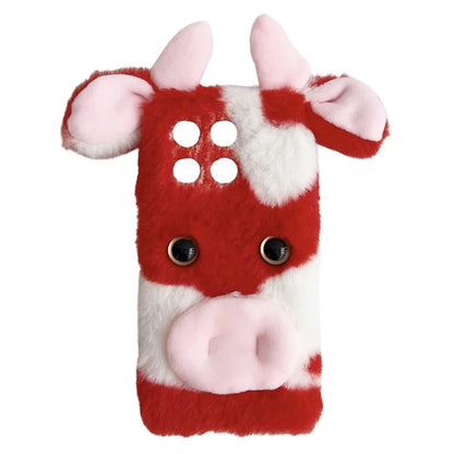 For Xiaomi Poco F6 Pro 5G / Redmi K70 5G / K70 Pro 5G TPU Case Cute Stylish Cows Ear Furry Phone Shell