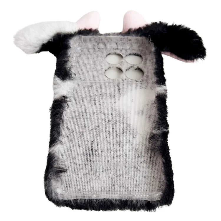 For Xiaomi Poco F6 Pro 5G / Redmi K70 5G / K70 Pro 5G TPU Case Cute Stylish Cows Ear Furry Phone Shell