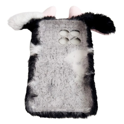 For Xiaomi Poco F6 Pro 5G / Redmi K70 5G / K70 Pro 5G TPU Case Cute Stylish Cows Ear Furry Phone Shell