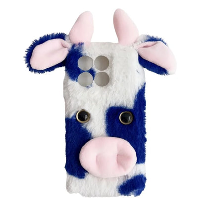 For Xiaomi Poco F6 Pro 5G / Redmi K70 5G / K70 Pro 5G TPU Case Cute Stylish Cows Ear Furry Phone Shell