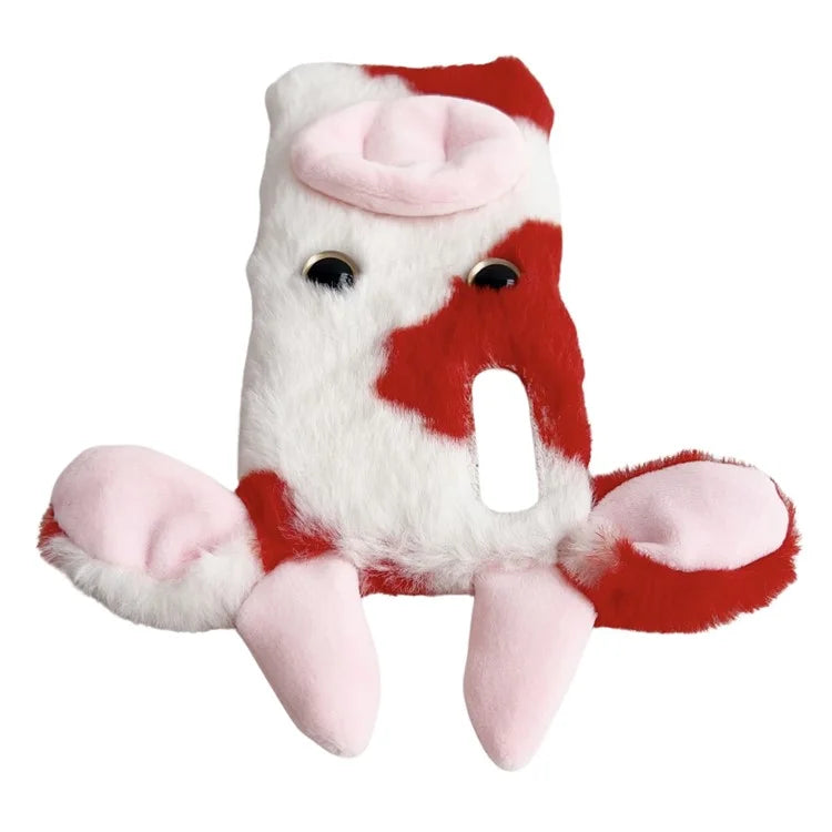 For Sony Xperia 10 V Case Fluffy Cows Ear Soft TPU Slim Phone Case