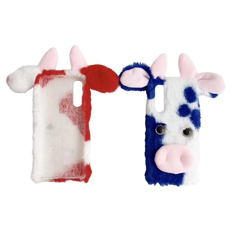 For Sony Xperia 10 V Case Fluffy Cows Ear Soft TPU Slim Phone Case
