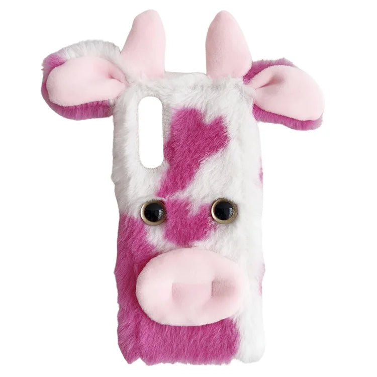 For Sony Xperia 10 V Case Fluffy Cows Ear Soft TPU Slim Phone Case