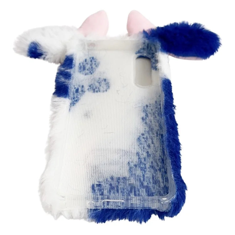 For Sony Xperia 10 V Case Fluffy Cows Ear Soft TPU Slim Phone Case