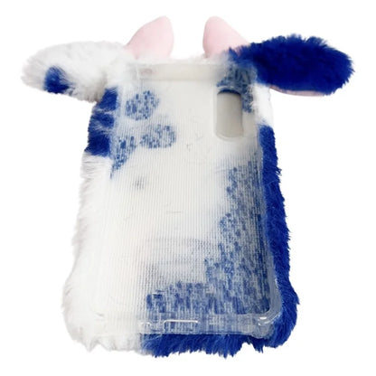 For Sony Xperia 10 V Case Fluffy Cows Ear Soft TPU Slim Phone Case
