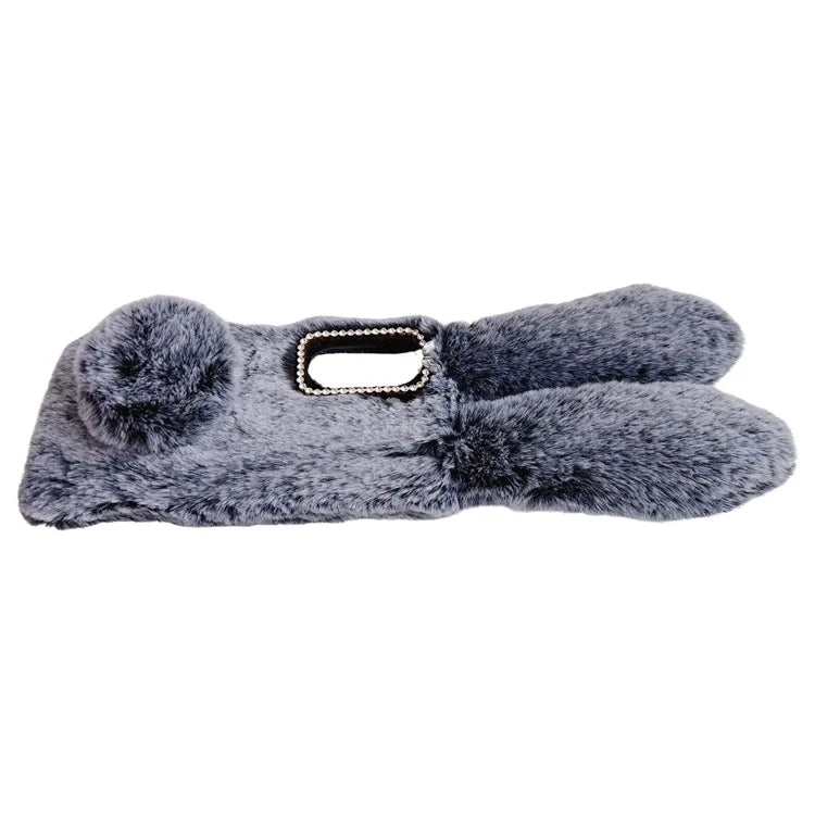 For Asus Zenfone 9 5G Phone Case Bunny Ears Furry Hairball Soft TPU Cover