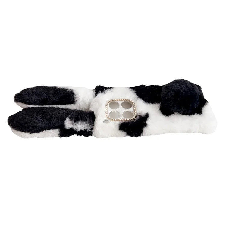 For OnePlus 12 5G Case Fluffy Cows Ear Shockproof Soft TPU Phone Cover