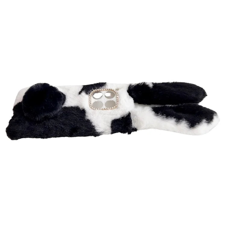 For OnePlus 12 5G Case Fluffy Cows Ear Shockproof Soft TPU Phone Cover