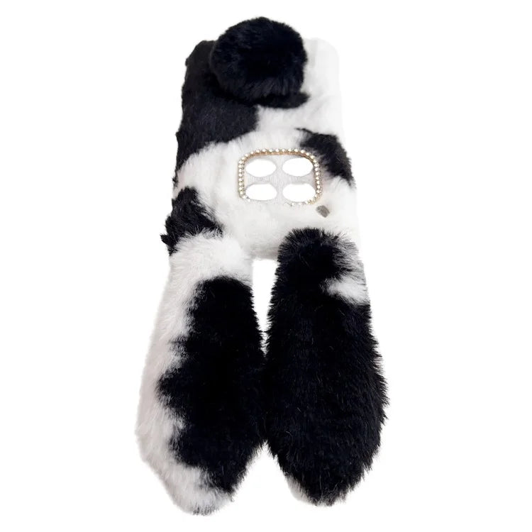 For OnePlus 12 5G Case Fluffy Cows Ear Shockproof Soft TPU Phone Cover