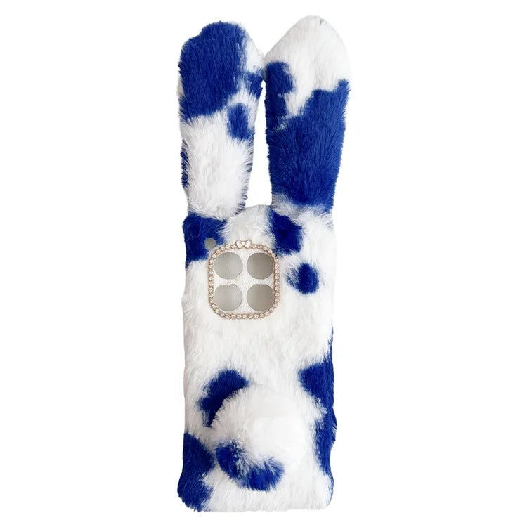 For OnePlus 12 5G Case Fluffy Cows Ear Shockproof Soft TPU Phone Cover