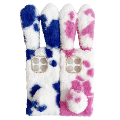 For OnePlus 12 5G Case Fluffy Cows Ear Shockproof Soft TPU Phone Cover