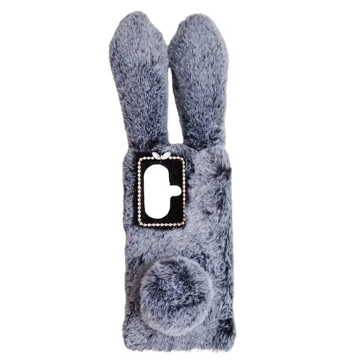 For OnePlus Nord CE3 5G Case Flexible TPU Bunny Ears Furry Hairball Phone Cover