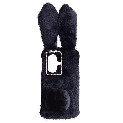 For OnePlus Nord CE3 5G Case Flexible TPU Bunny Ears Furry Hairball Phone Cover