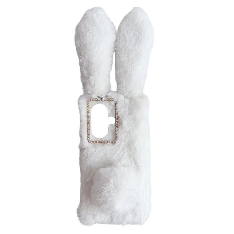 For OnePlus Nord CE3 5G Case Flexible TPU Bunny Ears Furry Hairball Phone Cover