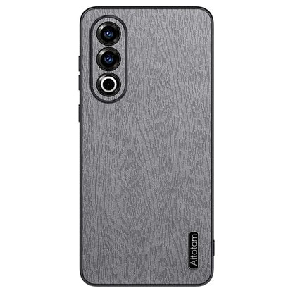 For OnePlus Ace 3V 5G Case Wood Texture Anti-scratch Leather+PC+TPU Back Cover