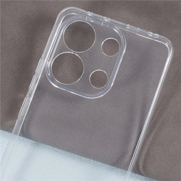 For Xiaomi Redmi Note 13 4G TPU Case Clear Watermark-Free 2.0mm Protective Phone Shell