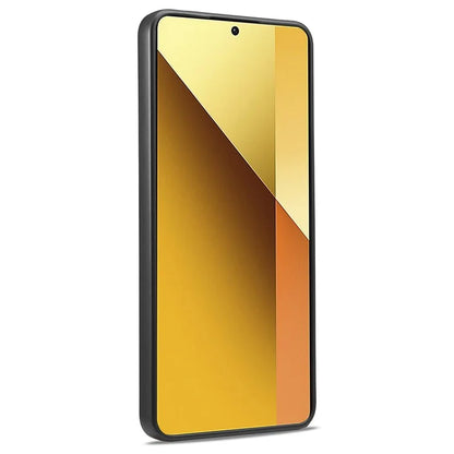 LC.IMEEKE For Xiaomi Redmi Note 13 4G Case Leather+TPU+EVA Cover Carbon Fiber Texture
