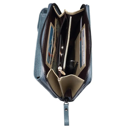 Crossbody Bag for 7.2-inch Phones and Below PU Leather Phone Shoulder Pouch