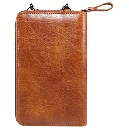 Crossbody Bag for 7.2-inch Phones and Below PU Leather Phone Shoulder Pouch